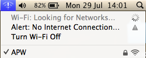 mac wifi no net