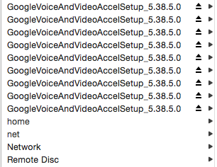 many mounted GoogleVoiceAndVideoAccelSetup files